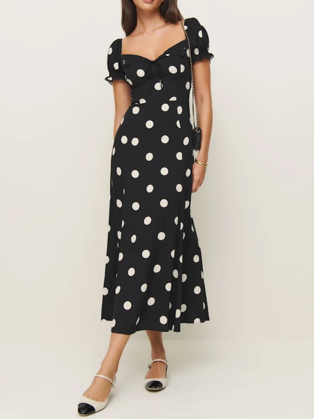 Reformation Shyla Dress Black - Size 6